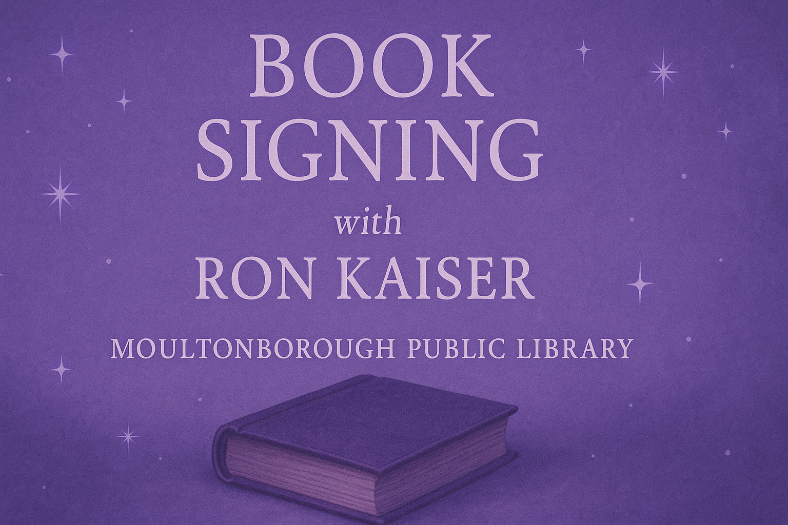 Book Signing at Moultonborough Public Library