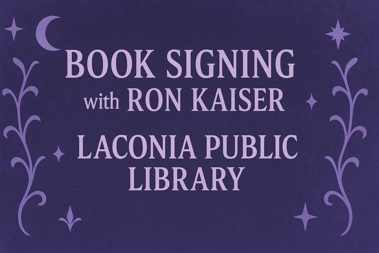 Book Signing at Laconia Public Library